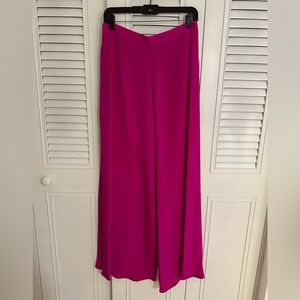 CUSHNIE ET OCHS hot pink silk pants
